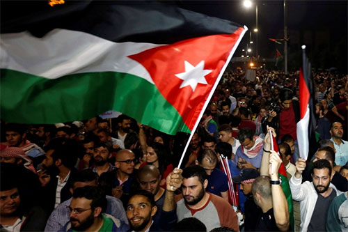 manifestantes ponen fin a las protestas en Jordania Los manifestantes ponen fin a las protestas en Jordania